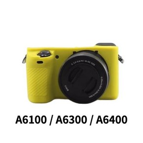 소니 알파 A6000 카메라용 실리콘 아머 스킨 케이스 가방 바디 커버 프로텍터, [19] A6100 A6300 A6400, 1개