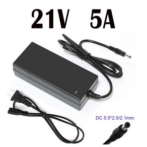 호버 보드 건 지압 용 21V 2A 3A 5A DC AC 전원 공급 장치 코드 어댑터 충전기 리튬 배터리 메인 Psu Back2life Back, [02] 21V 5A, [02] EU, 21V 5A+EU