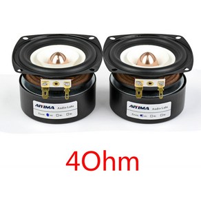 AIYIMA 2Pcs 3Inch 오디오 휴대용 스피커 4 8 옴 15W 전체 범위 Hifi Bass Altavoz 라우드 스피커 홈 시어터 사운드 시스템 DIY, 스퀘어 4옴 15W