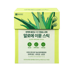 종근당건강 알로에 이뮨 스틱 20g x 40포 알로에겔, 1개, 800g