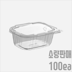 서비스팩용기 SL-T16oz PET 일체형 사각용기 100개입 575ml [샐러드 과일 반찬 델리 신선식품 포장용기 배달용기등], SL-T16oz(100개입), 100개