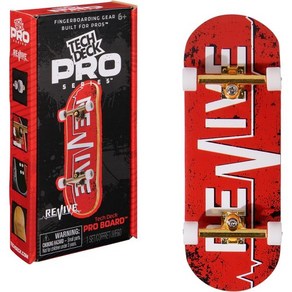 TECH DECK Zeo Po Seies 핑거 보드(스토리지 디스플레이 포함) 전문가를 위해 제작됨 정통 미니 스케이트보드 6세 이상 용 장난감, Po Seies-evive Red, 1개