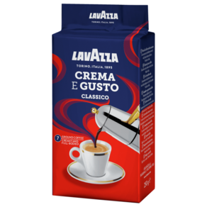Lavazza 라바짜 크레마 E 구스토 클라시코 분쇄커피, 에스프레소, 250g, 1개