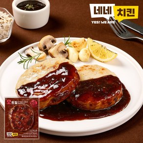[네네치킨] 네꼬닭 닭가슴살 오트밀 스테이크 데리야끼맛, 100g, 18개