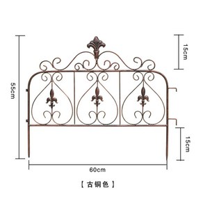 화단 울타리 꾸미기 정원꾸미기 낮은 철제 펜스 가든 꽃밭 경계석 텃밭 휀스, F. 브론즈FGC-053