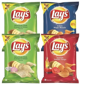 Lay'S Lays Combo - American Style Cream & Onion Fl Lay'S Lays 콤보 - 아메리칸 스타일 크림 & 양파 맛 52그램 + 스페인식 토마