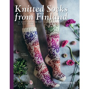 (영문도서) Knitted Socks fom Finland: 20 Nodic Designs fo All Yea Round Papeback, Seach Pess, English, 9781782219835