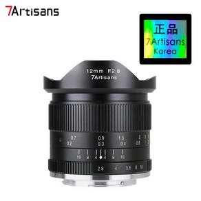 [국내정식판매점] 7Artisans 12mm F2.8 APS 초광각렌즈/캐논 EF-M마운트