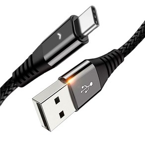 LED USB C타입 고속충전 케이블 / 0.3m 1.2m 1.8m