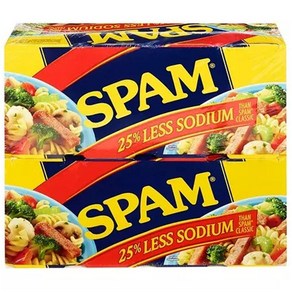 (미국직배) 스팸 레스 나트륨 짠맛을 줄인 340g 8개 Spam Less Sodium (12 oz. 8 pk.)