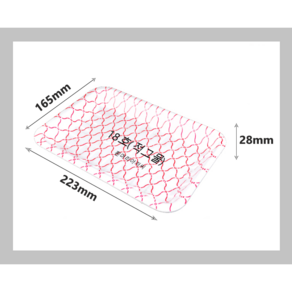 트레이18호(적줄)하프/500개/사각접시/포장/일회용/중국집/야채용기/배달용기/스티로폼/18호(적그물)1/2/흰머리아저씨/PSP