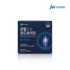 [JW중외제약] 관절건강 콘드로이친 뮤코다당 단백 1200 12박스(1박스:1 000 mg x 60정), 60정, 12개