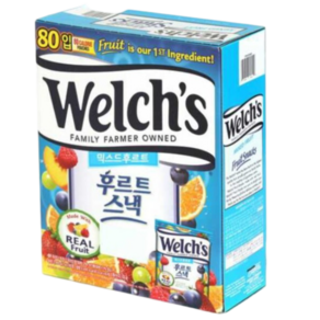 Welchs 웰치스 과일젤리 믹스 2kg(25.5gx80봉), 25.5g, 80개