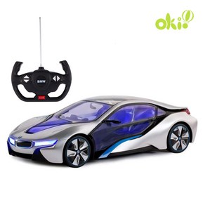 BMW I8 라이트 실버 1/14 RC카, BMW I8 라이트 실버  1/14 RC카, 1개