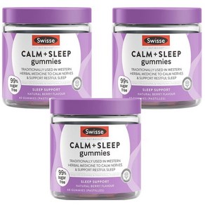 스위스 캄 앤 슬립 60구미 편안한 수면 Swisse Calm And Sleep 60 Gummies, 180정, 1개