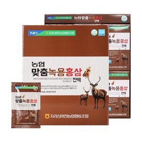 지리산마천농협 맞춤녹용홍삼진액 70ml x 30포, 30개