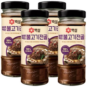 CJ제일제당 백설 바로먹는 불고기전골양념 490g, 4개