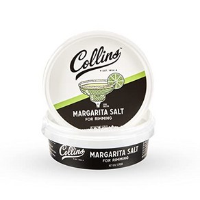 Collins White Magaita Salt Rimme fo Cocktails 칵테일용 콜린스 화이트 마가리타 솔트 리머 마가리타 잔용 리밍 소금 데킬라 및 메스칼, 170g, 1개