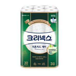 크리넥스 펄프 3겹 피톤치드케어 화이트 와이드 화장지 38m, 24롤, 1개