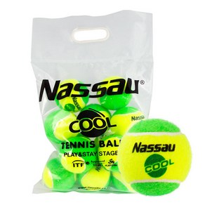 NS COOL Ball (그린볼) 테니스공 T-1105 12개입, 12개