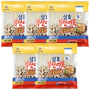 (냉동)cj제일제당 삼호 꼬치어묵 600gx5개, 3000g, 1세트