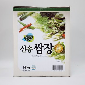 신송 식품 쌈장 14kg 저염 고기 양념 업소용 쌈장