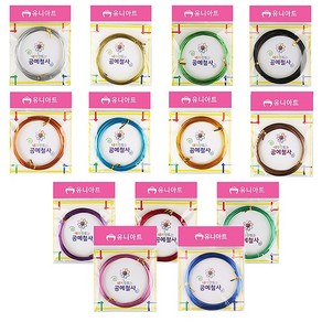 유니아트 1000 내가 만드는 공예 철사 1.5mm 은색, 5개