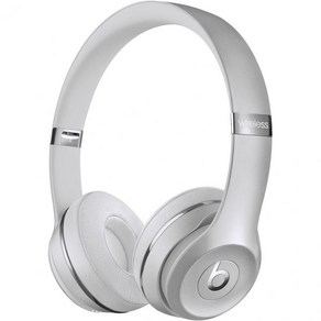 Beats Solo3 무선 온 이어 헤드폰 - Apple W1 헤드폰 칩 Class 1 블루투스 40시간 청취 시간 내장 마이크 - 블랙 (최신 모델), Silve_Solo3  Without AppleCa, 1개