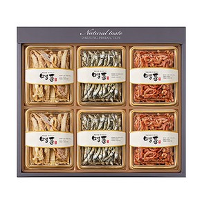 통영 멸치 황태채 꽃새우 혼합 선물세트 각2입, 1세트, 500g