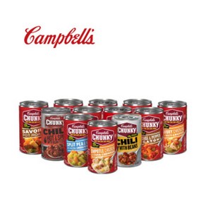 Campbell's 캠벨 청키 클래식 치킨 누들 스프 527g, 21.소세지 미네스트로네 스프 533g, 533g, 1개