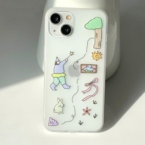 [withsome반투명]요정의 꿈 폰 케이스, iPhone 15Po, 1개