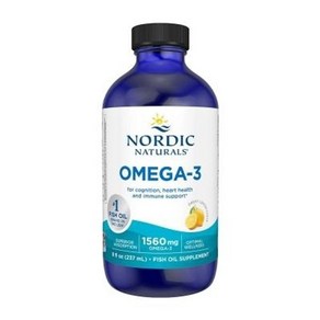 노르딕내츄럴스 Omega-3D Lemon Flavo - 8 oz 1560 mg Omega-3 + 1000 IU Vitamin D3 Fish Oil EPA & DHA Immune, 1개