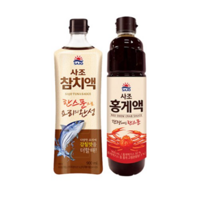 사조해표 참치액 900ml+홍게액 900ml 기획, 1세트