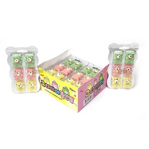 큐티베어 풍선껌 27g 12개 버블껌 곰 모양 껌 편의점 문방구 학교 학원 간식 주전부리 과자