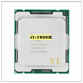 I7-7800X CPU X299 마더보드 i7 용 14 nm 6 코어 12 스레드 3.5GHz 8.25MB 140W LGA2066, 1개