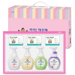 아이깨끗해 종합선물세트 손세정제 250ml 4종+비누 3개, 1개