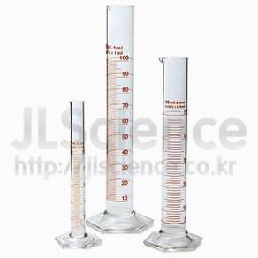 (JLS) 유리 메스실린더 10ml ~ 300ml (매스실린더 Messcylinder Measuring cylinder)