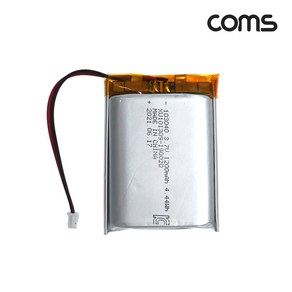 103040 충전지 3.7V 1200mAh 배터리 리튬폴리머 2선케이블 일체형, 1개