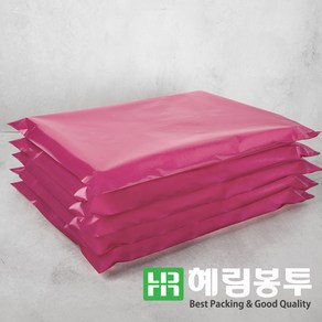 HD택배봉투(핑크) 쇼핑몰택배봉투 택배비닐 의류봉투, 100장, 20 x 30 + 4