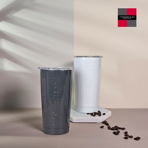 투썸 베이직 스텐 텀블러 ve.2 600ml 2종 (택1), 화이트, 색상:화이트, 1개