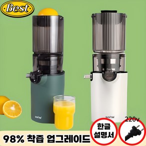 오파크 착즙기 미니 자동 과일 야채 올인원 원액기 녹즙기 쥬스믹서기, 화이트WHITE