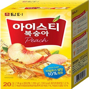 담터 아이스티 복숭아 20T, 14g, 20개입, 1개