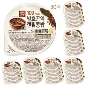 빼빼곤약 109kcal 발효곤약렌틸콩밥 30팩