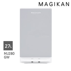 매직캔 스텔라 듀얼댐퍼 휴지통 27L, 그레이화이트(MJ280GW), 1개