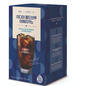 EDIYA COFFEE 이디야 콜드브루 아메리카노 100T 1개