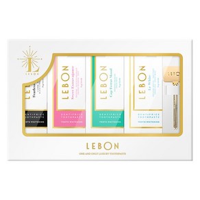 LEBON 르봉 화이트닝 치약 4종세트+스퀴저 기프트팩, 1개