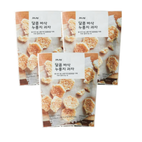 [JAJU/자주] 달콤바삭 누룽지과자 60g, 3개