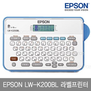 엡손 LW-K200BL 라벨프린터 12mm 라벨테이프 증정, 1개, LW-K200BL,사은품SD12KW(검정용지흰색글자)