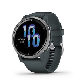 GARMIN(가민) ​​스마트 워치 GPS Venu 2 Granite BlueSilver[일본 정규품] 010-02430-60 소