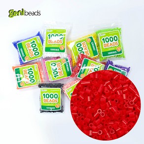 지니비즈(GENIBEADS) 리필용 싱글비즈_지니비즈 1000비즈, 레드, 1개